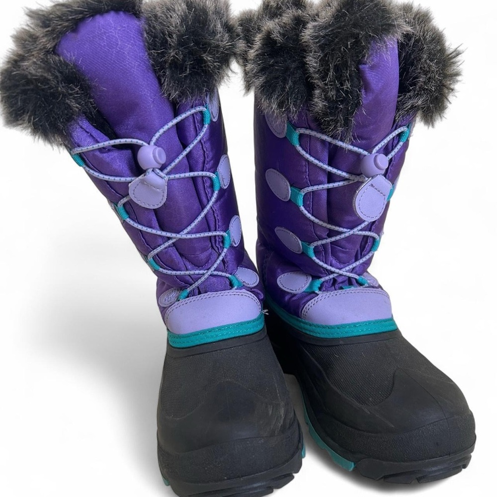Kamik Kids Boots in Purple and Black